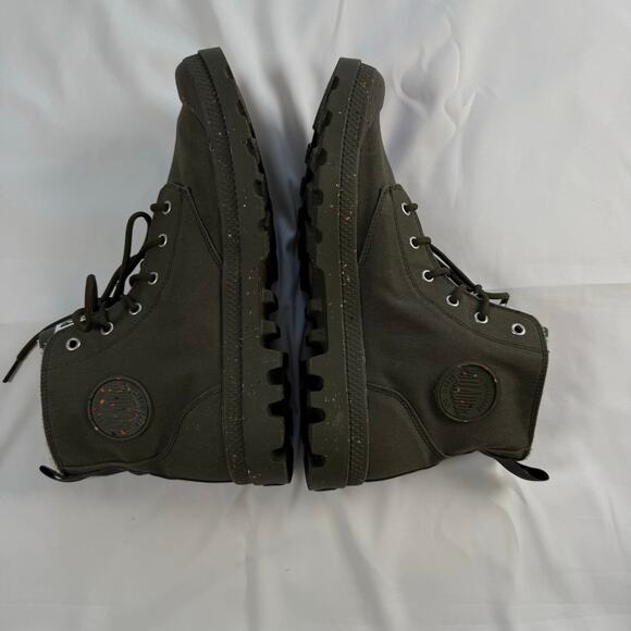 Palladium Unisex Adult Pampa Hi Combat Boots Olive Canvas Sz. M12 W13.5 main image 6